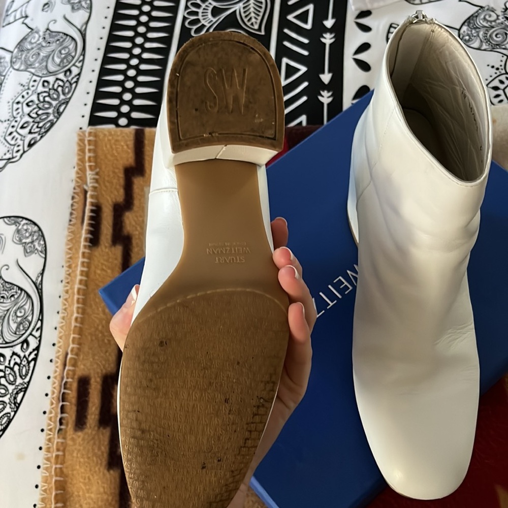 White Stuart Weitzman Boots - image 6